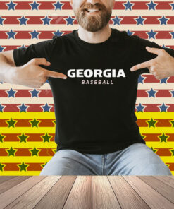 Georgia Baseball Logo Stack Shirt