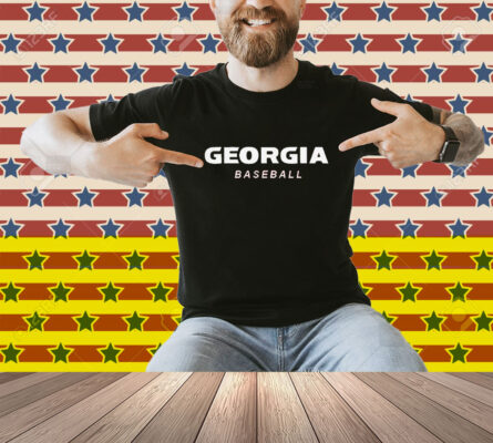 Georgia Baseball Logo Stack Shirt