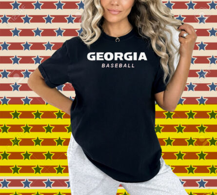 Georgia Baseball Logo Stack Shirt