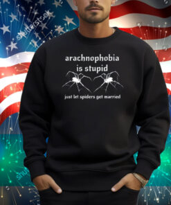 Girlycore Arachnophobia Is Stupid Just Let The Spiders Get Married Shirt