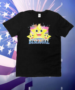 Hardcore Bisexual I Am Attracted To Women And Like Three Men Stars T-Shirt