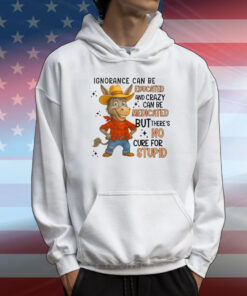 Ignorance Can Be Educated And Crazy Can Be Medicated But There’s No Cure For Stupid T-Shirt