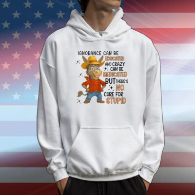 Ignorance Can Be Educated And Crazy Can Be Medicated But There’s No Cure For Stupid T-Shirt