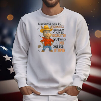 Ignorance Can Be Educated And Crazy Can Be Medicated But There’s No Cure For Stupid T-Shirt