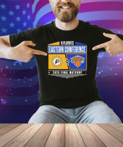 Indiana Pacers Vs New York Knicks 2025 Eastern Conference Finals NBA Playoffs Matchup Shirt