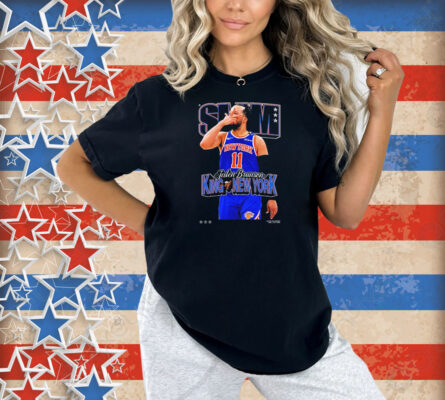 Jalen Brunson King Of New York Knicks Slam Cover Shirt
