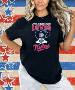 Just A Nurse Who Loves Minnesota Twins Heart Hands Shirt