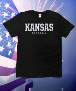 Kansas Baseball Logo Stack T-Shirt