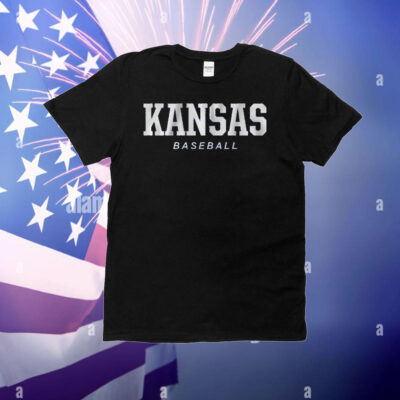 Kansas Baseball Logo Stack T-Shirt