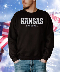 Kansas Baseball Logo Stack T-Shirt