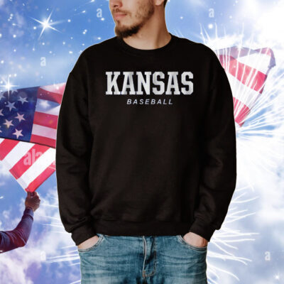 Kansas Baseball Logo Stack T-Shirt