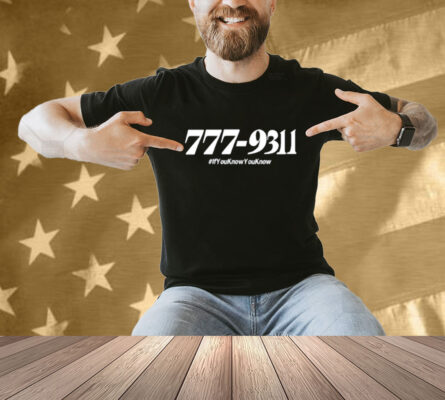 Kenneth Turner 777 931 If You Know You Know Shirt