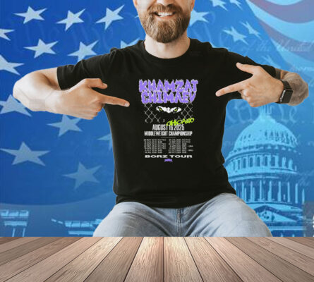 Khamzat Chimaev Chicago August 16 2025 Middleweight Championship Borz Tour Eyes Full Violence Shirt