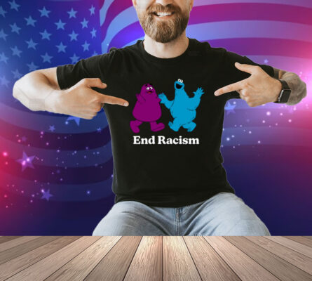 Limted End Racism Grimace And Cookie Monster Shirt