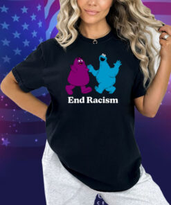 Limted End Racism Grimace And Cookie Monster Shirt