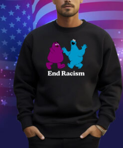 Limted End Racism Grimace And Cookie Monster Shirt