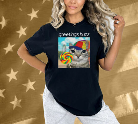 Limted Greetings Huzz Cat Shirt