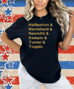 Limted Haliburton & Nembhard & Nesmith & Siakam & Turner & Toppin Shirt