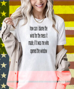 Limted How Can I Blame The Wind For The Mess It Made Shirt