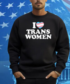 Lozzafox Wearing I Love Trans Women Shirt