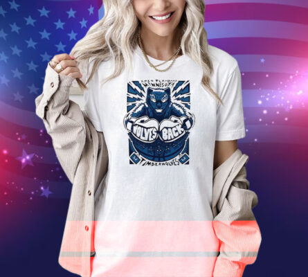 Minnesota Timberwolves 2025 Playoffs Wolves Back Fit Type Shirt