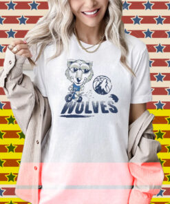 Minnesota Timberwolves Mascot Riding Motorbike Shirt
