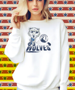 Minnesota Timberwolves Mascot Riding Motorbike Shirt