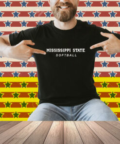 Mississippi State Softball Logo Stack Shirt