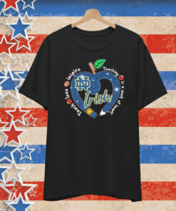 Notre Dame Fighting Irish Teach Love Inspire Teaching Is A Work Of Heart Apple T-Shirt