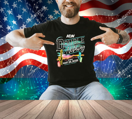 Official AEW Double or Nothing 2025 Sunday May 25 Olenale Arizona neon light Shirt