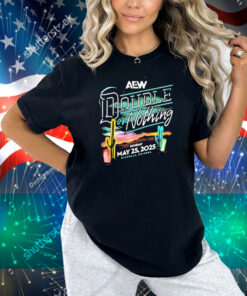 Official AEW Double or Nothing 2025 Sunday May 25 Olenale Arizona neon light Shirt