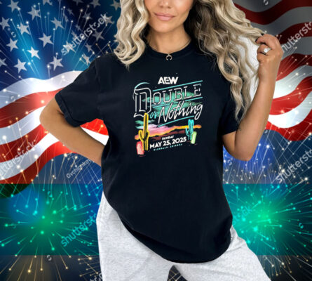Official AEW Double or Nothing 2025 Sunday May 25 Olenale Arizona neon light Shirt