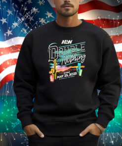 Official AEW Double or Nothing 2025 Sunday May 25 Olenale Arizona neon light Shirt