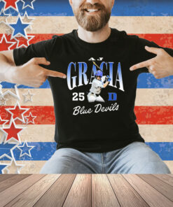 Official AJ Gracia 25 Duke Blue Devils Baseball NCAA Division I Graphic Shirt