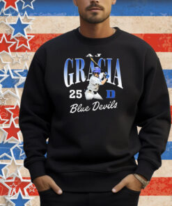 Official AJ Gracia 25 Duke Blue Devils Baseball NCAA Division I Graphic Shirt
