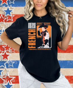 Official Anderson French Virginia Tech Hokies baseball NCAA Division I Graphic Shirt