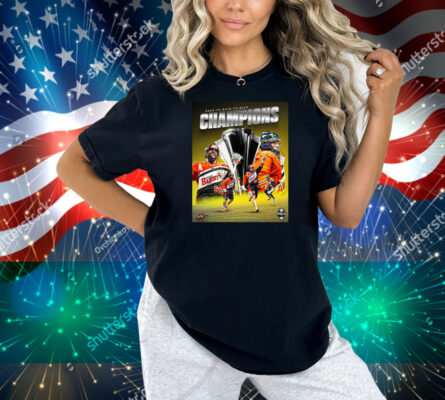 Official Back-To-Back-To-Back Champions 2025 Buffalo Bandits -Three-Peat Poster Shirt