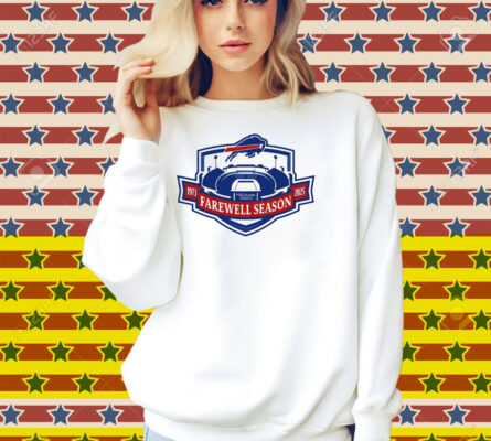 Official Buffalo Bills NFL Highmark Stadium Farewell Season 1973 – 2025 Logo Shirt
