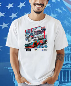 Official Checkered Flag Sports Kyle Larson 2025 Xfinity Series Andy’s Frozen Custard 300 Race Winner Texas Signature Shirt