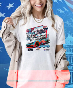 Official Checkered Flag Sports Kyle Larson 2025 Xfinity Series Andy’s Frozen Custard 300 Race Winner Texas Signature Shirt