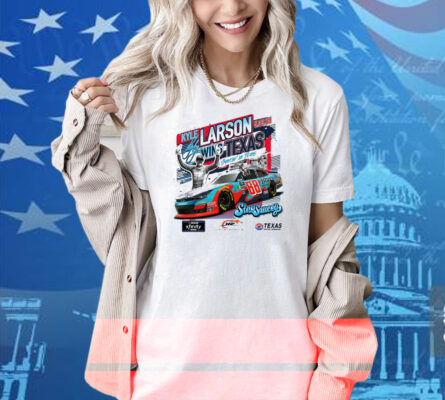 Official Checkered Flag Sports Kyle Larson 2025 Xfinity Series Andy’s Frozen Custard 300 Race Winner Texas Signature Shirt