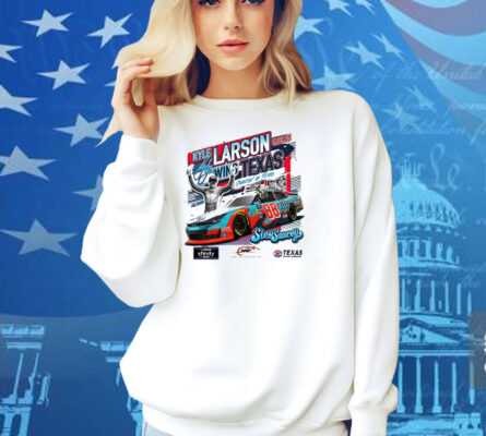 Official Checkered Flag Sports Kyle Larson 2025 Xfinity Series Andy’s Frozen Custard 300 Race Winner Texas Signature Shirt