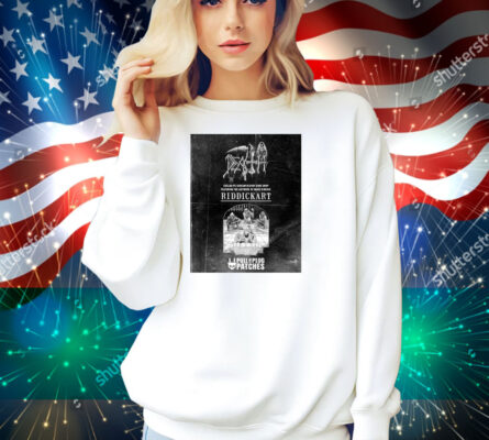 Official Death x Riddickart x Pull The Plug Patches Exclusive Scream Bloody Gore Drop Featuring The Artworlk Of Mark Ridddick Poster Shirt