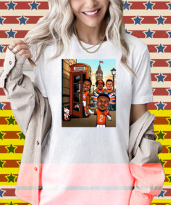 Official Denver Broncos London Is Broncos Country London Calling Caricatures Poster Shirt