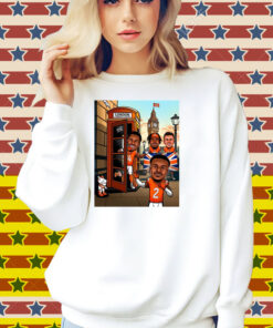Official Denver Broncos London Is Broncos Country London Calling Caricatures Poster Shirt
