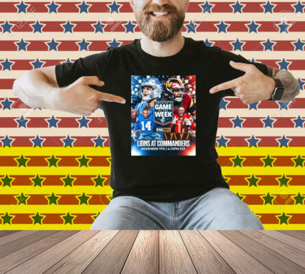 Official Detroit Lions At Washington Commanders America’s Game Of The Week November 9th 2025 Poster Shirt