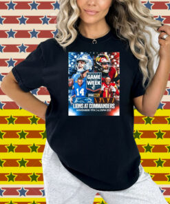 Official Detroit Lions At Washington Commanders America’s Game Of The Week November 9th 2025 Poster Shirt