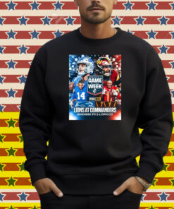 Official Detroit Lions At Washington Commanders America’s Game Of The Week November 9th 2025 Poster Shirt