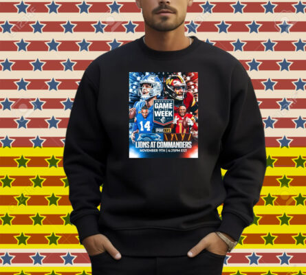 Official Detroit Lions At Washington Commanders America’s Game Of The Week November 9th 2025 Poster Shirt