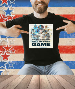 Official Detroit Lions and Los Angeles Chargers 7 31 2025 Canton OH Hall of Fame Game Poster Shirt